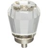 Jeffrey Alexander 1-1/4" Overall Length Satin Nickel Faceted Glass Harlow Cabinet Knob G150L-SN